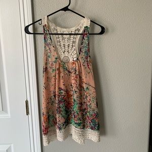 Collect Concepts Rosco Floral Print Crochet tank